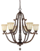 4376RT-121 Mid. Chandeliers-Glass Up - 340425 - Capital Lighting, Inc.