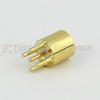 SMP Male (Plug) Limited Detent PCB Connector Thru Hole, Solder, Gold Plated Brass Body, Length 0.191 In -- SC5334