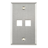 Keystone Faceplates, Frames - FPDUAL-SS-ND - DigiKey