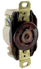 Receptacle; 20 A; 125/250 VAC; Black; Brass; Bronze; Brass; Bronze; Nylon (Top) - 70116408 - Allied Electronics, Inc.