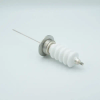 Power Feedthrough, 30,000 Volts, 3 Amps, 1 Pin, 0.094″ Stainless Steel Conductor, 2.16″ QF/KF Flange - A0235-6-QF - MPF Products, INC.