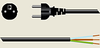 European Power Supply Cord -- A7308 - Image