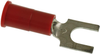 Terminal, Block Fork, Stud 8, Crimp, Red; Product Range 3M - 94T2799 - Newark, An Avnet Company