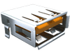 USB Connectors - USBR-B-S-S-O-TH - Powell Electronics, Inc.