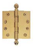 Extruded Brass Hinges - Acorn Tip - Lawrence Hardware, Inc.
