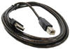 10ft A-Male to B-Male USB2.0 Cable Clear -- UB12-10-CLR - Image