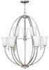 4708BN Mid. Chandeliers-Glass Up - 646505 - Capital Lighting, Inc.