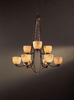 689-14 Large Chandeliers-Glass Shade - 479907 - Capital Lighting, Inc.