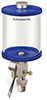 Blue Color Key, Clear View Single Feed Electro Lubricator, 1 qt Pyrex Reservoir, 1/2” Male NPT, 24VDC - B5160-032PB024D4BW - Oil-Rite Corp.
