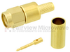 SMA Male (Plug) Connector For LMR-200 Cable, Crimp/Solder, Gold Plated Brass Body, Length 0.957 In - SC7029 - Fairview Microwave Inc.