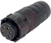 CORD CONNECTOR, FEMALE, WEATHERTIGHT, #20 CONTACTS, 5 PIN - 70214354 - Allied Electronics, Inc.