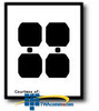 Leviton 2-Gang, 2-Duplex Oversized Stainless Steel.. - 84116-40 - TelephoneStuff.com