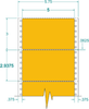 Fluorescent Address Label - Pinfeed - 162202 - Western Numerical Control