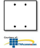 Leviton Metal Blank Plate 2-Gang - Box Mount - 81025-40 - TelephoneStuff.com
