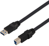 Usb Cable, 3.0 Type A Plug-B Plug, 1M; Connector To Connector L-Com - 80AJ9399 - Newark, An Avnet Company