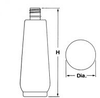 PET and HDPE Plastic Bottles -- BELL ROUND-PETG-12 oz-300001-24-415 - Image