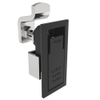 Compression Latch, Lift & Turn, Small Size, Flush Style, No Restriction, Non-Locking, Zinc Alloy, Powder Coat, Black - 62-70-35 - Southco