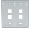 QuickPort Wallplates - 42080-4GP - Leviton Manufacturing