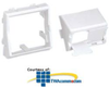 Panduit® 1 1/2 Size Sloped Shuttered Module Insert - CFPFS2S - TelephoneStuff.com