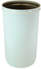 Justrite Cease-Fire White Steel 30 gal Spill Containment Drum - 29 in Height - 19 1/4 in Overall Diameter - 697841-00886 -- 697841-00886 - Image