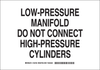 Brady B-401 Polystyrene Rectangle White Chemical, Biohazard, Hazardous & Flammable Material Sign - 10 in Width x 7 in Height - 125719 - 754473-73579 - R. S. Hughes Company, Inc.