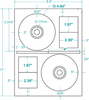 CD Donut Label with Hub Cap® - 312715 - Western Numerical Control