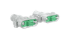 3+3 Pos. Female DIL 26 AWG Cable Assembly, 1250mm, twisted pair double-end shielded, Screw-Lok -- G125-FD10669F1-1250F1 - Image