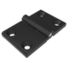 Surface Mount Hinge, 60 mm size, with Mounting CSK Holes, Zinc Alloy, Black Powder coated - EH-DHFM-6095 - Southco