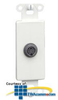 Leviton Single S-Video Decora Insert - 40954 - TelephoneStuff.com