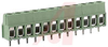 PCB, Terminal Block; 30-16 AWG; 12; Vertical; 10/17.5 A; 300/450 V; M2.5; 5 mm - 70078268 - Allied Electronics, Inc.