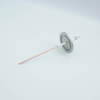 Power Feedthrough with Power Glove Connector, 10,000 Volts, 30 Amps, 1 Pin, 0.094″ Copper Conductor, 2.16″ QF / KF Flange - A5976-1-QF - MPF Products, INC.