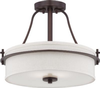 60-5007 Semi-Flush Mts.-Drum Shade - 309194 - Capital Lighting, Inc.