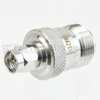 SMA Male (Plug) to N Female (Jack) Adapter, Tri-Metal Plated Brass Body, 1.3 VSWR - SM4219 - Fairview Microwave Inc.