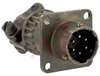 connector,metal circ,class a,wall recept w/clamp,size 10,6 #20 solder pin contac - 70010438 - Allied Electronics, Inc.