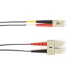 2-m, SC-LC, 50-Micron, Multimode, Plenum, Gray Fiber Optic Cable - FOCMP50-002M-SCLC-GR - Visual Sound, Inc.