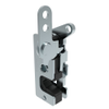 Rotary Push-to-Close Latch, Small Size, Single Stage, with Integrated Bumper, Dual Trigger, In-line / Top Trigger, 7.2 mm Thru, Steel, Zinc Plate, Bright chromate - R4-10-20-805-10 - Southco