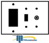 Leviton Smooth Plastic Ivory Wallplate - 80442 - TelephoneStuff.com