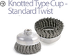 Mini-Grinder Cup and Wheel Brushes - BUS-3 - Brush Research Manufacturing Co., Inc.