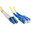 Amphenol FO-DLSCDLLC00-001 SC-LC Duplex Single-Mode 9/125 Fiber Optic Patch Cable (OFNR Riser) - 2 x SC Male to 2 x LC Male 1m - Image