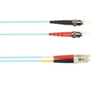 1-m, ST-LC, 50-Micron, Multimode, Plenum, Aqua Fiber Optic Cable -- FOCMP50-001M-STLC-AQ - Image