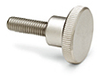 DIN 464-NI Knurled Grip Knobs with Threaded Pin -- GN.29761 - Image