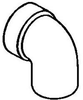 ABS DWV 90 Elbow - 604793 - Bow Plastics Ltd.