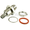 Bulkhead SMA Female (Jack) to TNC Female (Jack) Adapter, Passivated Stainless Steel Body, High Temp, 1.35 VSWR -- SM4743 - Image