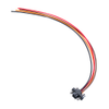 2+2 Pos. Female T-Contact DIL 22 AWG Cable Assembly, 150mm, single-end, Jackscrews - M80-FB10468F2-0150L - Harwin Plc