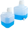 Polypropylene Square Carboy with Corner Stopcock - 73088 - U.S. Plastic Corporation