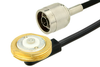 N Male to NMO Mount Connector Cable 120 Inch Length Using RG58 Coax - PE37850-120 - Pasternack