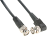 Amphenol CO-058BNCRBNC-001 BNC Male to BNC Right Angle Male (RG58) 50 Ohm Coaxial Cable Assembly 1ft - Image
