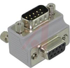 LOW PROFILE RIGHT ANGLE ADAPTER, DB9 MALE/FEMALE, CABLE EXIT 2 - 70126248 - Allied Electronics, Inc.