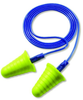 3M E-A-R 318-1009 Yellow Universal Polyurethane Foam Corded Ear Plugs - 080529-18011 - 080529-18011 - R. S. Hughes Company, Inc.