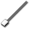 700 Series temperature sensor, thin film, platinum RTD, platinum-clad nickel wire -- 701-101BAA-B00 - Image